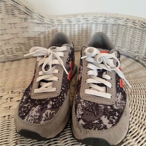 New Balance Gray and Red Athletic Shoes